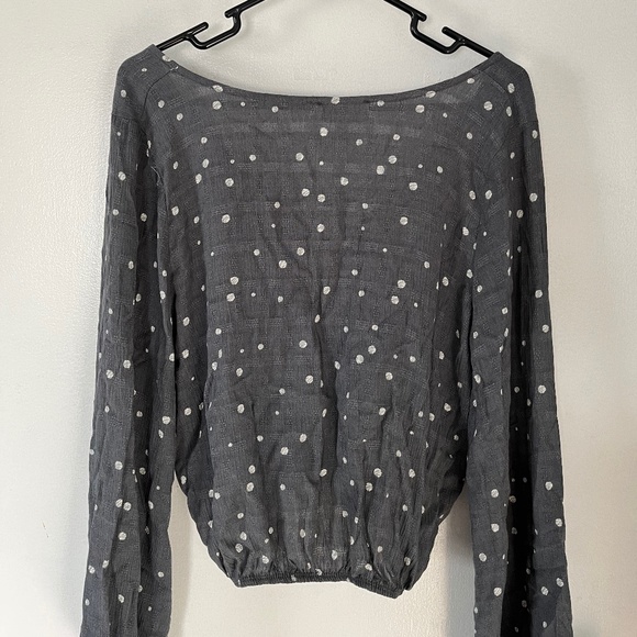 Macy's Sadie & Sage Cropped Blouse - Picture 2 of 2